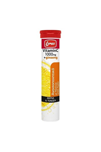 Lanes Vitamin C 1000mg &amp; Ginseng, Συμπλήρωμα Διατροφής με Βιταμίνη C + Τζ...