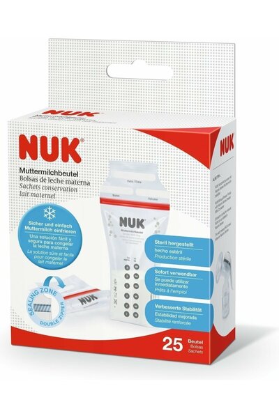 Nuk Σακούλες Αποθήκευσης Γάλακτος 25 τεμάχια (10252126)