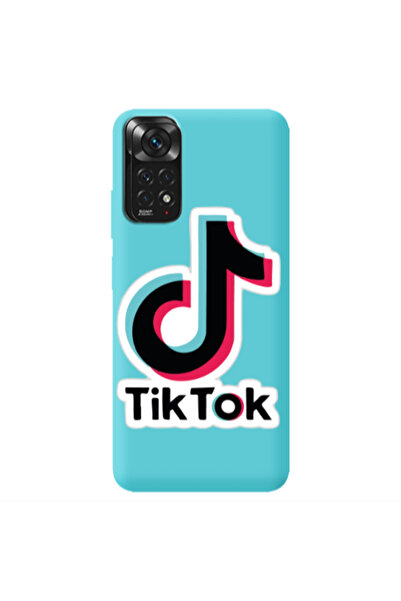 Other Xiaomi Redmi Note 11 4G Tik Tok Turquoise Colored Silicone TPU Θήκη
