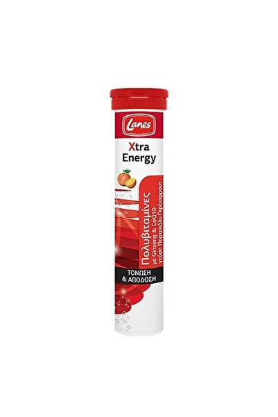 Lanes Xtra Energy Γεύση Πορτοκάλι - Γκρέιπφρουτ, 20eff. tabs