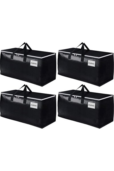 Pomefar 4 Pack Heavy Duty Packing Bags,93L Extra Large Moving Bags with Zippe...