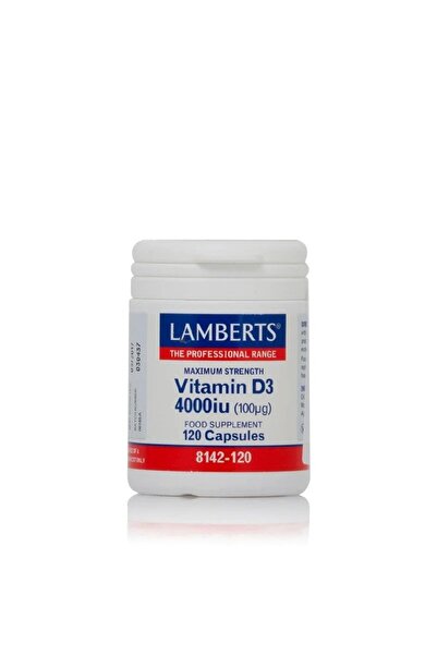 Lamberts Vitamin D3 4000IU Συμπλήρωμα Διατροφής Βιταμίνης D3 για την Καλή Υγε...