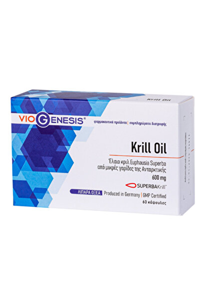 Viogenesis Krill Oil Superba 600mg, 60 softgels