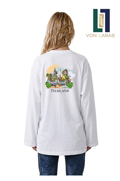 Grafftee Clothing Country Aesthetic (με θέμα τις χώρες) Τυπωμένο μακρυμάνικο ...