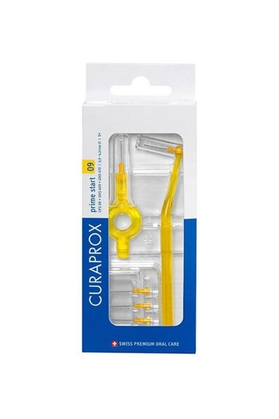 Curaprox CPS Prime Start 09 Μεσοδόντια Βουρτσάκια Κίτρινα 2 Λαβές 5 Τεμάχια