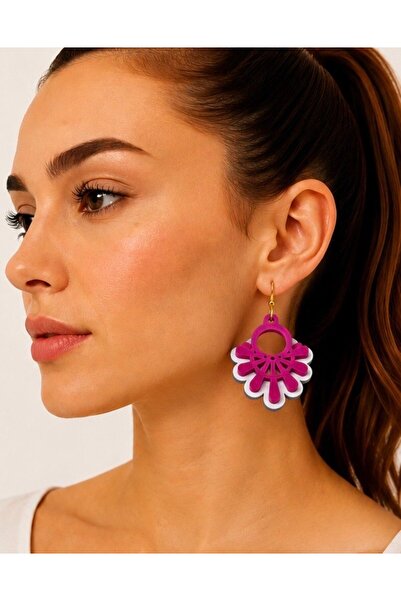 ROKH Women's Design Natural Handmade Wooden Authentic Earrings
