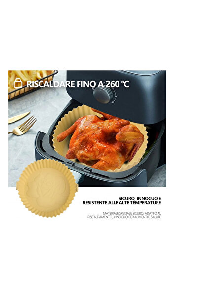 OEM Cos pentru friteuza cu aer, 20 x 16.5 x 6 cm, silicon, galben