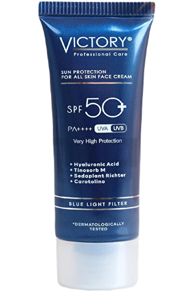 Victory Yüz Kremi Tüm Ciltler Mavi Işık Filtreli Tüp SPF50+ 50 ml