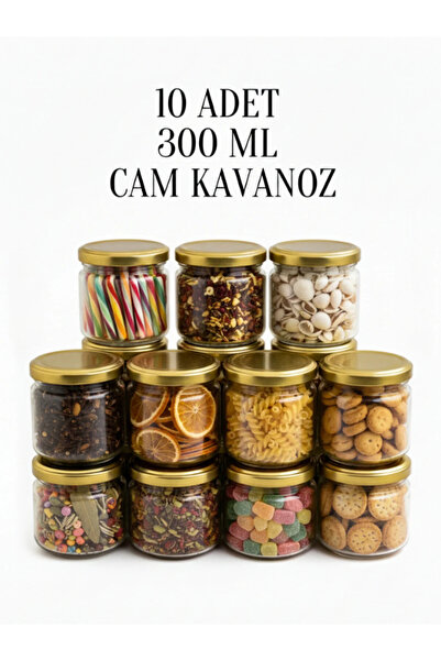 chocolate therapy برطمان زجاجي Şişecam 300 سم مكعب بغطاء ذهبي عسل مغناطيسي 10...