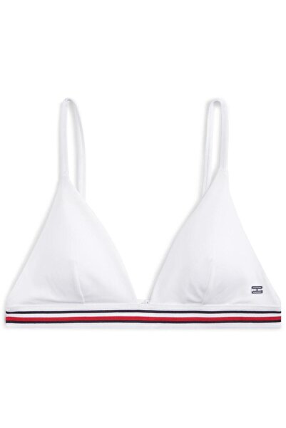 Tommy Hilfiger Kadın Beyaz Triangle Bikini Top UW0UW06350