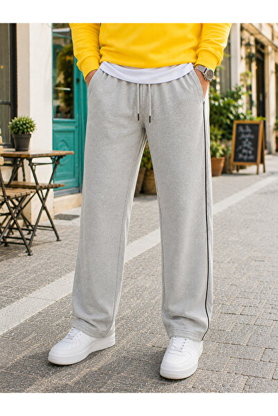 by fiyaka fashion Erkek Baggy Eşofman Altı Yanları Biyeli (Mevsimlik)