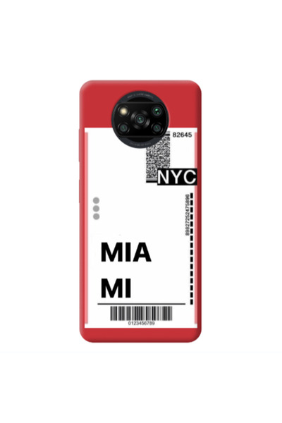 Other Xiaomi Poco X3 /X3 Pro Miami NYC Red Colored Silicone TPU Θήκη
