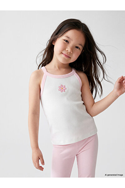 LC Waikiki Peak New Season Floral Embroidered Girls' Undershirt