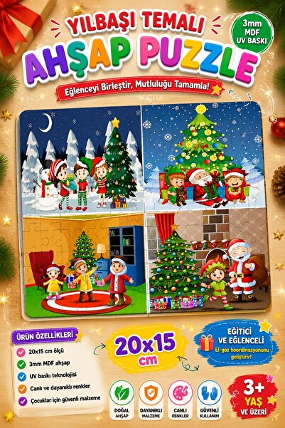 PANDA SOKAĞI مجموعة ألغاز للأطفال من Mother Child Enjoyable Puzzle، مجموعة أل...