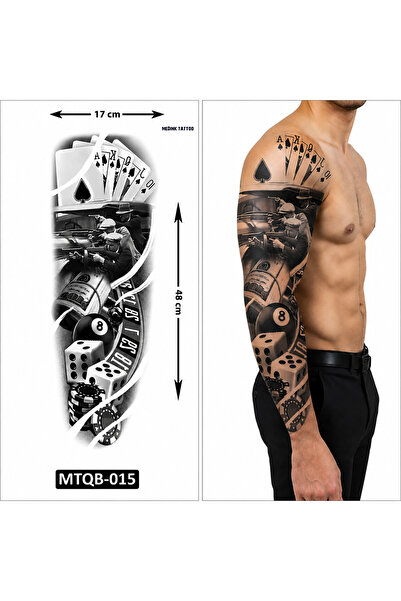 medink tattoo 2 Hafta kalıcı Realistic Görünüm Kol Bacak Geçici Dövme Tattoo ...