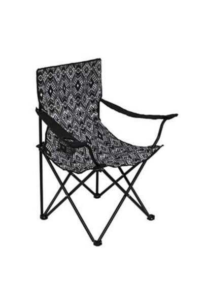 OEM Scaun de camping pliabil negru Aztec cu husă 54 x 54 x 85 cm