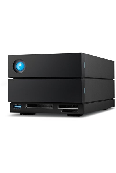 Lacie 2big Dock 2022 + Rescue 48TB, USB-C 3.1/Thunderbolt 3, 3.5 inch, Negru