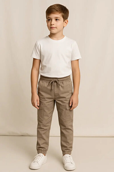 diğer1234 Παιδικό cargo παντελόνι Sinbad Kids μπεζ για αγόρια — 6-7 χρονών