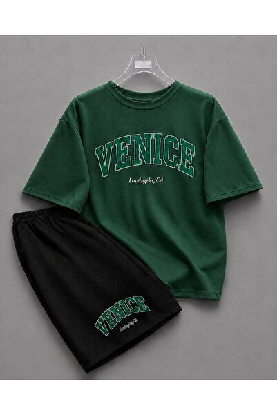 zeag Unisex Venice Printed Shorts and T-Shirt Set