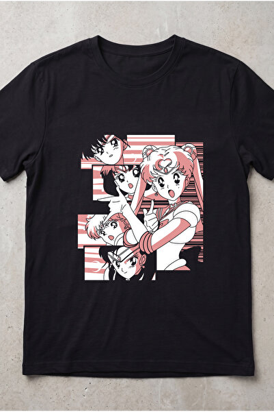 Silkensoul Sailor Moon Anime Printed Standard Cut Unisex Tshirt