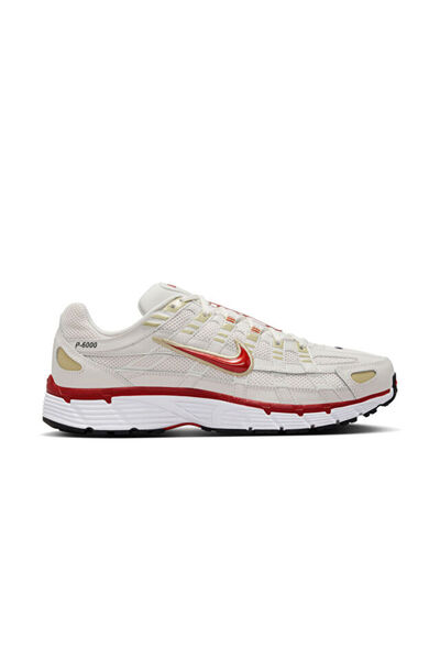 Nike P-6000 Retro Koşu ve Günlük Spor Ayakkabı Kırık Beyaz / Altın Sarısı / K...