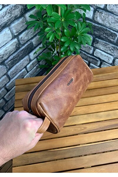 GUARD Antik Taba Unisex Genuine Leather Handbag // Grd260701Wt474