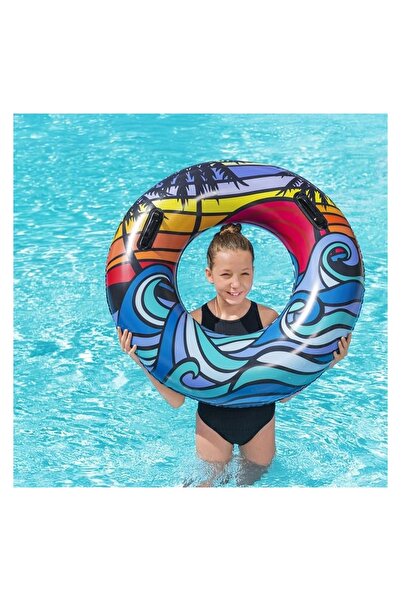 OEM Colac gonflabil Palmieri Colorați Ø91cm, design tropical de vacanță