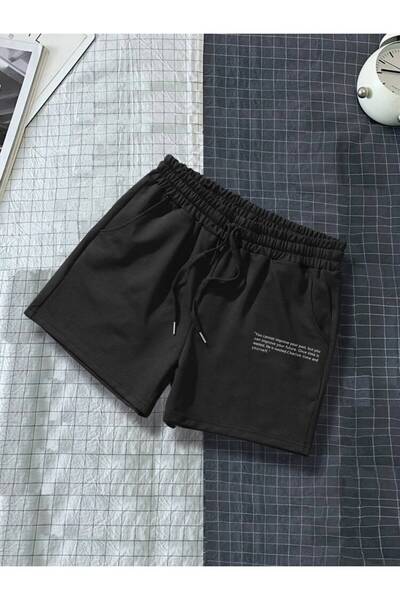 JANTIL MODA Μαύρο σορτς της συλλογής Unisex Sportswear 👕