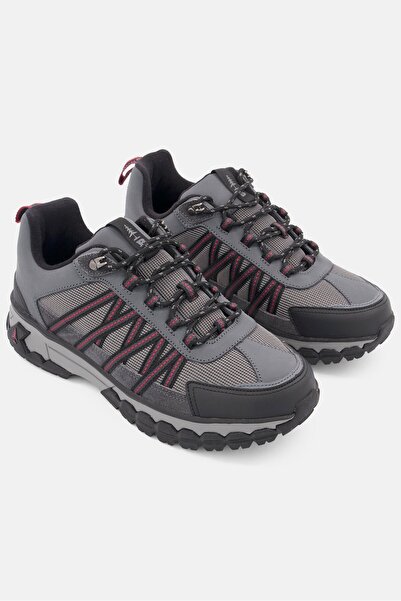 Bass Outdoor Men Lace Up Peak Low Top Hiking Shoes, Grey
