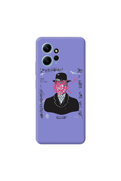 Other Xiaomi Redmi Note 12 4G Awes Purple Colored Silicone TPU Θήκη