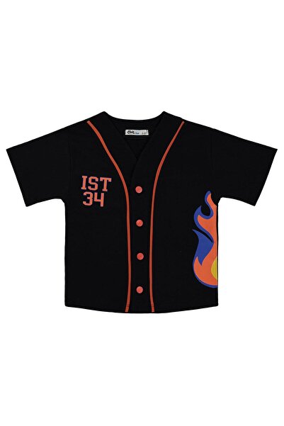 Civil Boys Ist 34 Printed T-Shirt for Ages 2-5 - Black