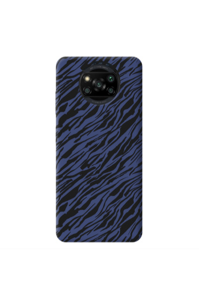 Other Xiaomi Poco X3 /X3 Pro Black zebra Dark blue Colored Silicone TPU Θήκη