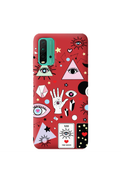 Other Xiaomi Poco M3 Pyramid eyes Red Colored Silicone TPU Θήκη