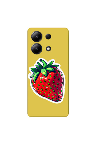 Other Xiaomi Redmi Note 13 4G strawberry Yellow Colored Silicone TPU Θήκη
