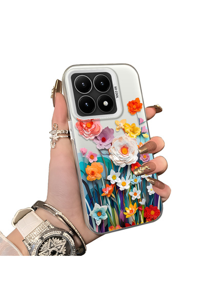 Hontinga Mi 15t 5g Compatible Silicone Edge Hard Back Case Couple Phone Case ...