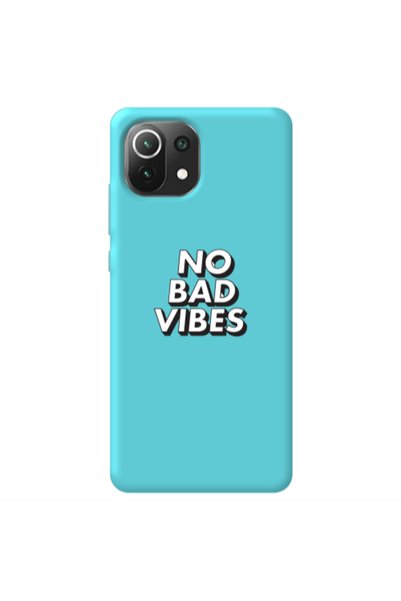 Other Xiaomi Mi 11 Lite No bad vibes Turquoise Colored Silicone TPU Θήκη