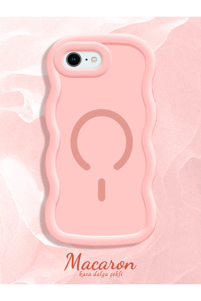 SLIMFELT iPhone 6 Plus/6S Plus Uyumlu Geniş dalgalı yumuşak kenar düz renk da...