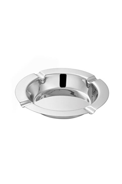 OEM Scrumieră rotundă din inox argintiu Ø12x2 cm, simplă, rezistentă și ușor ...