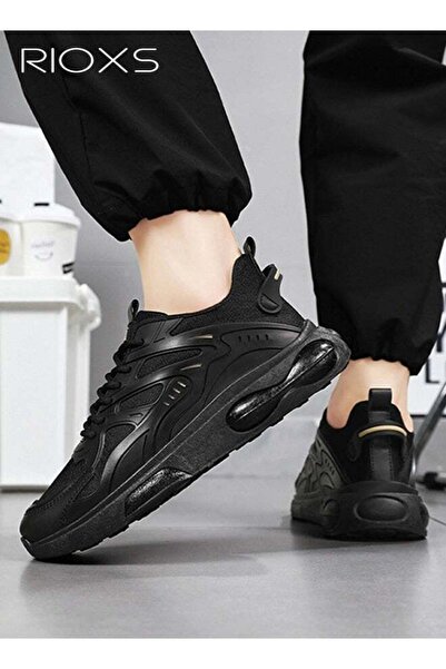 RIOXS Men's Chunky Platform Sneakers, Casual Lightweight Lace-up Athletic Sho...
