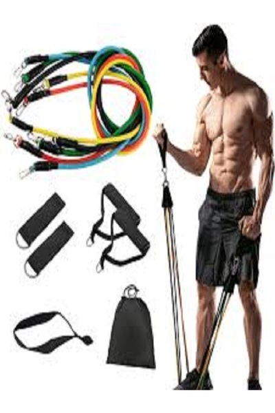 Generic 11 Piece Resistance Band Set.