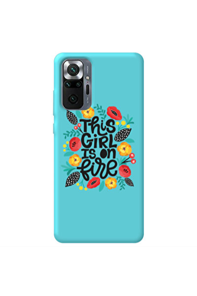 Other Xiaomi Redmi Note 10 Pro 4G This Girl Turquoise Colored Silicone TPU Θήκη