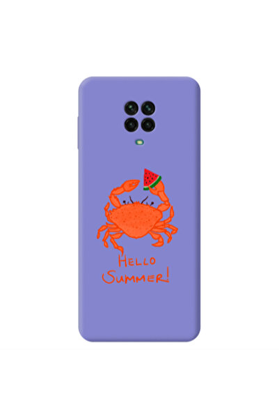 Other Xiaomi Redmi Note 9 Pro Hello Summer! Purple Colored Silicone TPU Θήκη