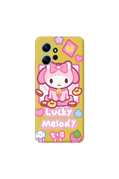 Other Xiaomi Redmi Note 12 4G Lucky Melody Yellow Colored Silicone TPU Θήκη