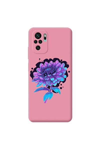 Other Xiaomi Redmi Note 10S Witch flower Pink Colored Silicone TPU Θήκη