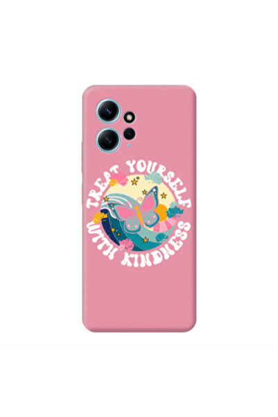 Other Xiaomi Redmi Note 12 4G Kindless Yourself Pink Colored Silicone TPU Θήκη