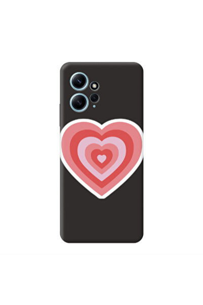 Other Xiaomi Redmi Note 12 4G My Heart Is Yours Black Colored Silicone TPU Θήκη