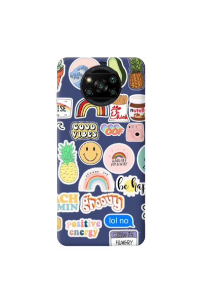 Other Xiaomi Poco X3 /X3 Pro Good vibes Dark blue Colored Silicone TPU Θήκη