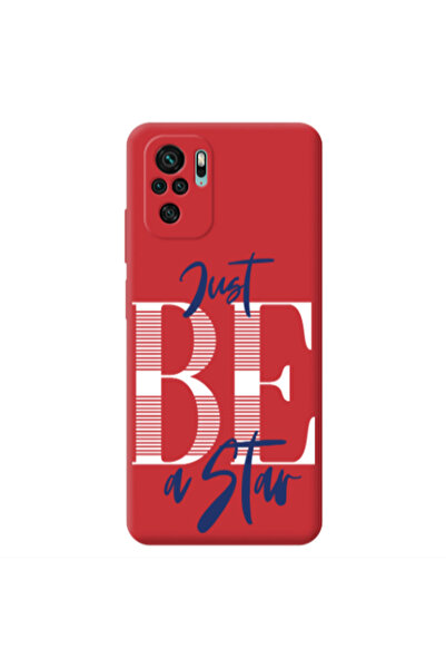 Other Xiaomi Redmi Note 10S Just Be a Star Red Colored Silicone TPU Θήκη
