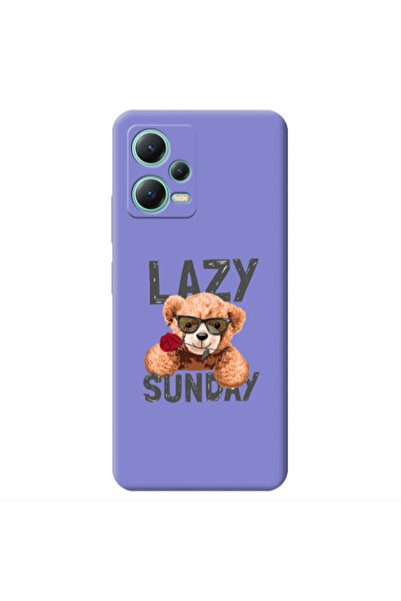Other Xiaomi Redmi Note 12 Pro 5G Lazy sunday Purple Colored Silicone TPU Θήκη