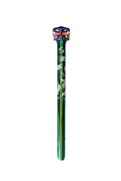 lunje Alüminyum Rainbow Sele Borusu 27.2mm x 750mm OilSlick